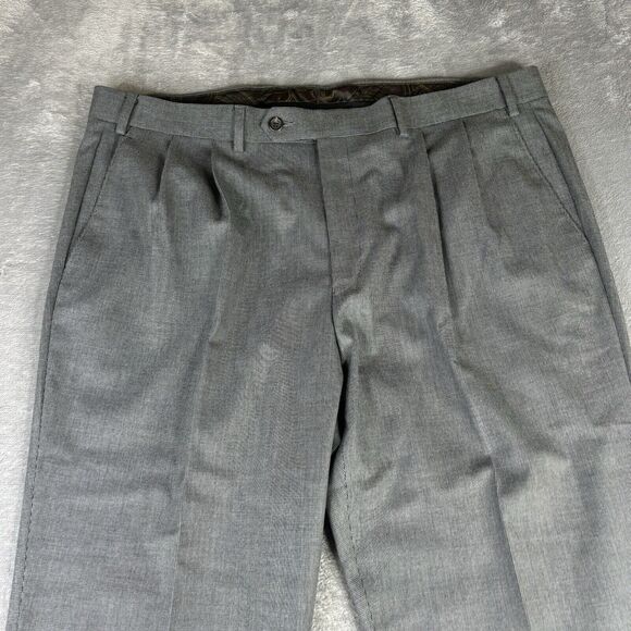 Polo‎ Ralph Lauren Dress Pant Mens 36/30 Gray Pleated cuffs - Picture 8 of 11
